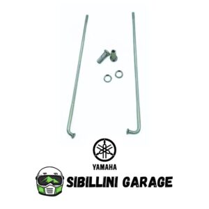 1E6253040000 Kit 2 Raggi Originale YAMAHA Ruota Posteriore per XT600 XT600Z Tenerè 3AJ 5Y125304